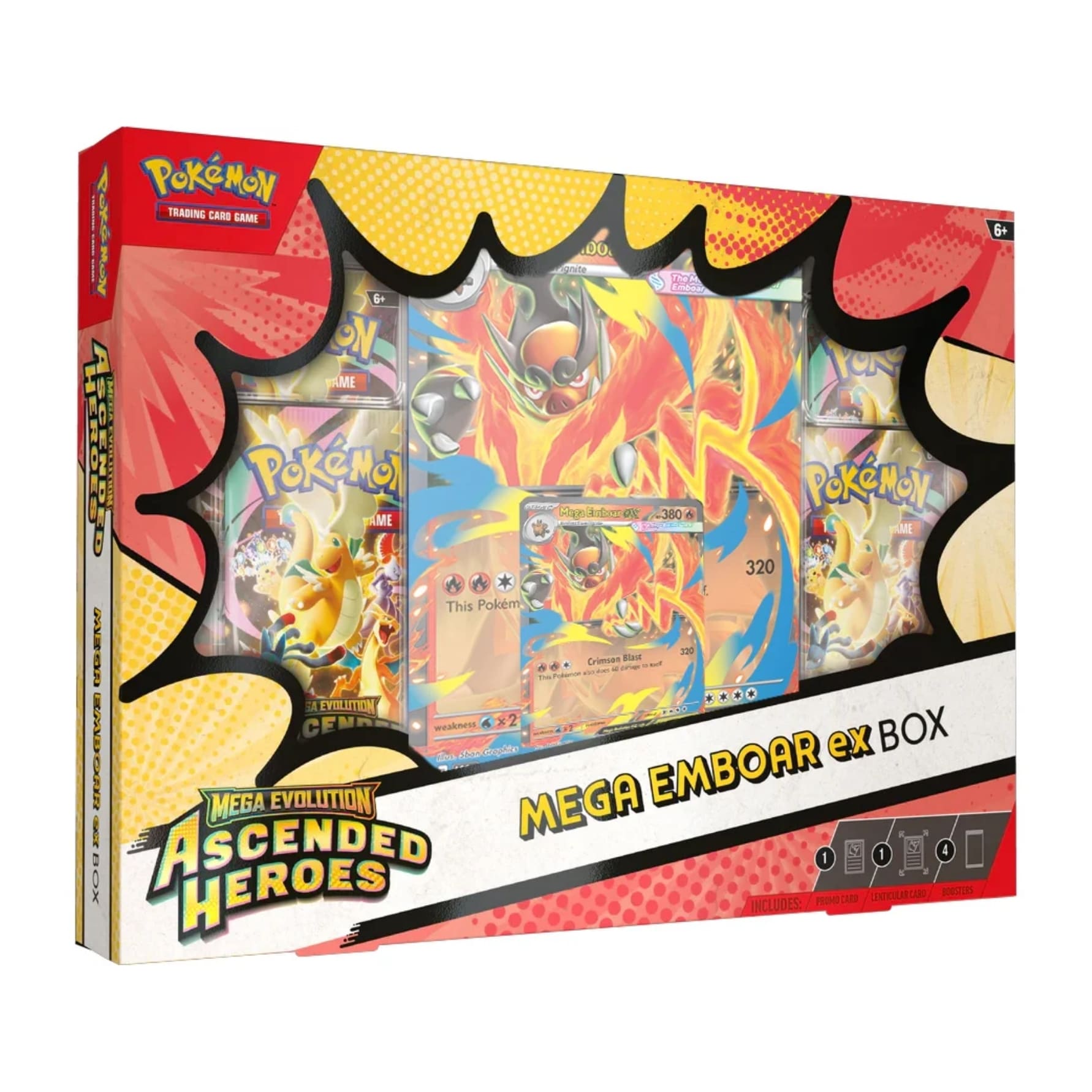Pokémon Mega Emboar ex Box Inglés