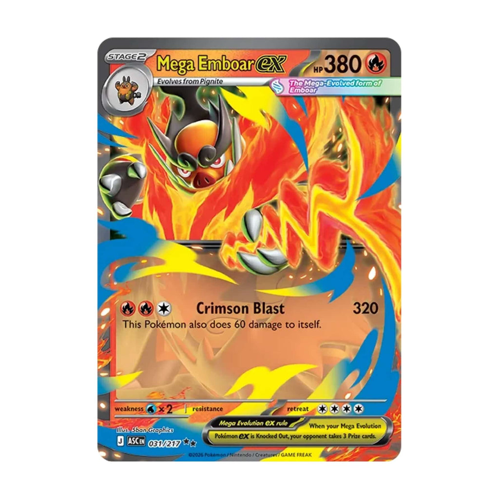 Pokémon Mega Emboar ex Box Inglés