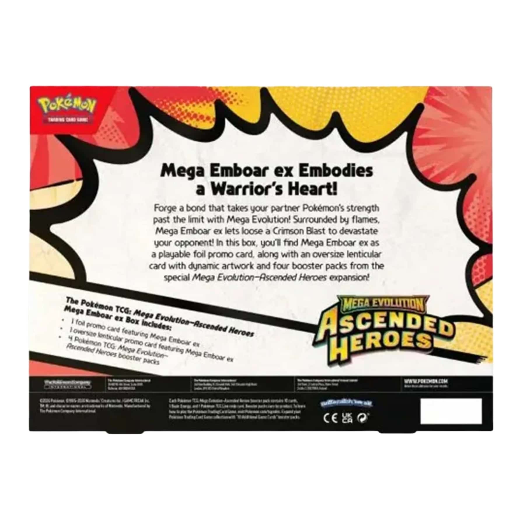 Pokémon Mega Emboar ex Box Inglés