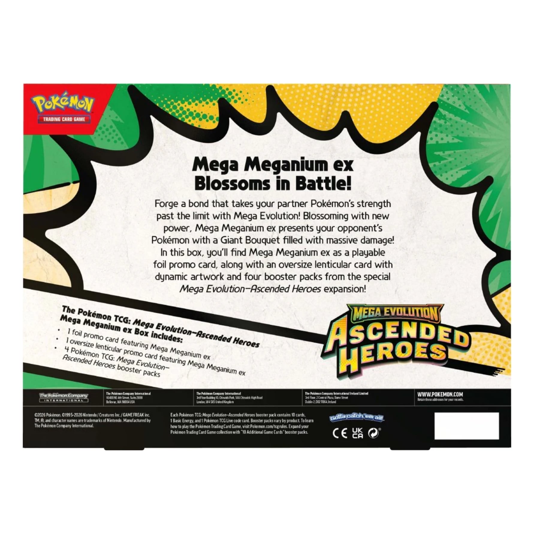 Pokémon Mega Meganium ex Box Inglés
