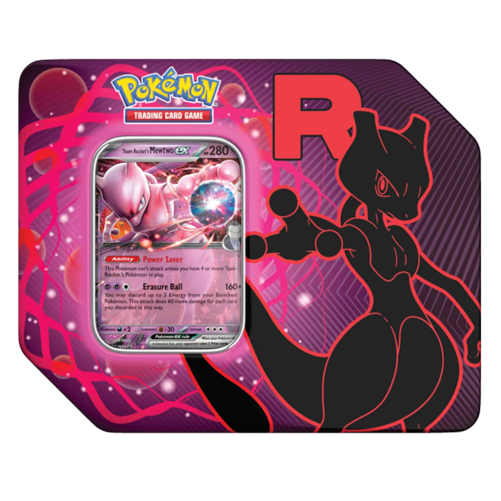 Pokémon Team Rocket Tin Mewtwo Inglés
