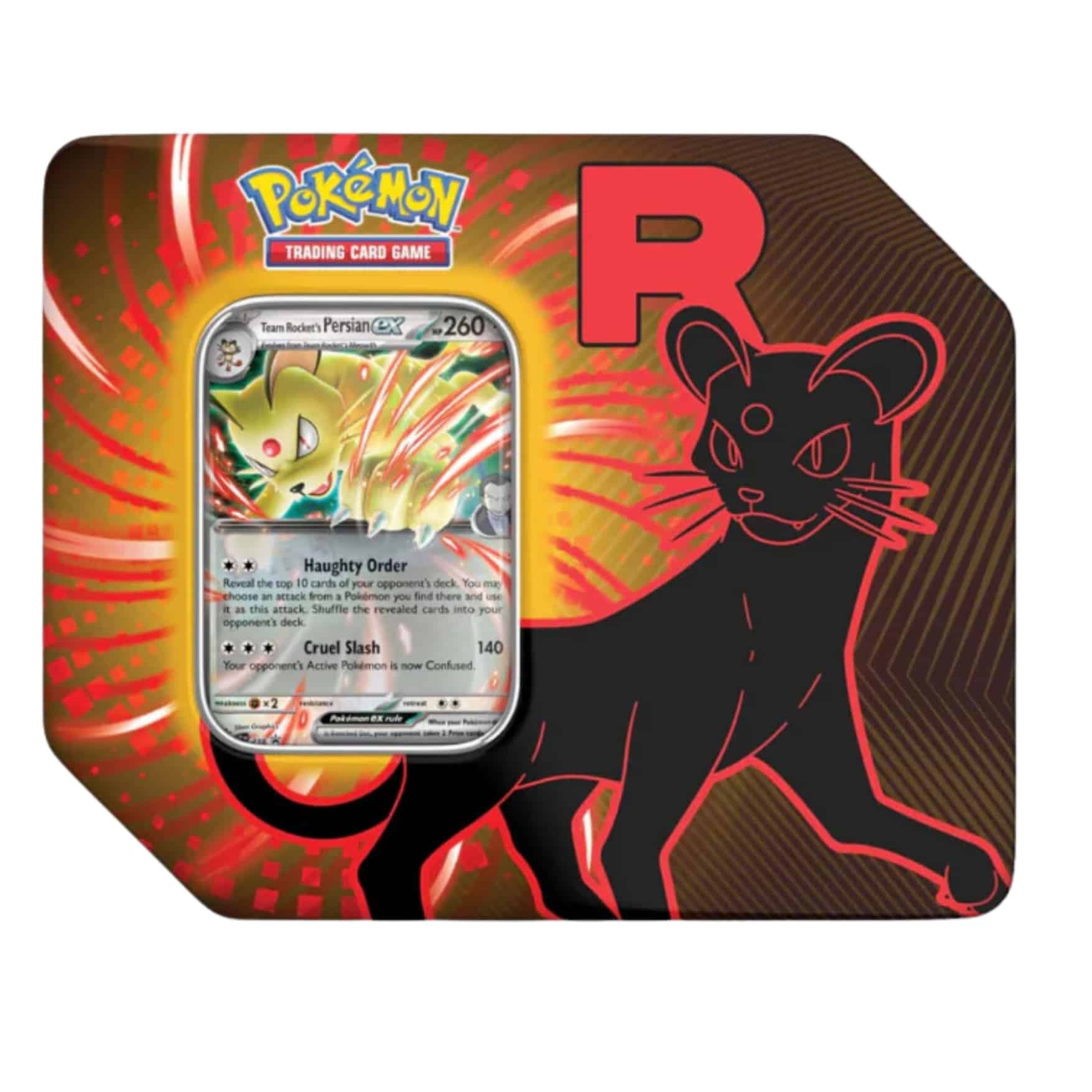 Pokémon Team Rocket Tin Persian Inglés